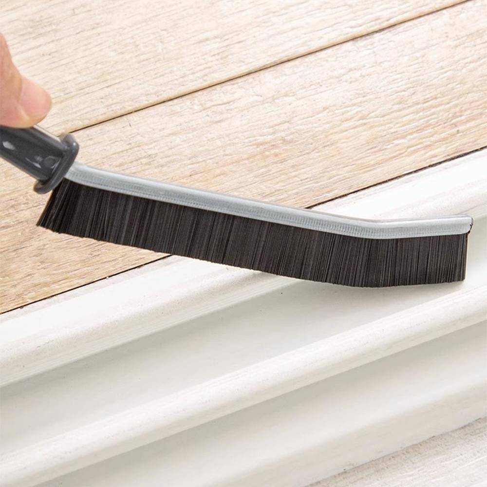 Gap & Crevice Cleaning Brush Set | 4-Pack Multifunctional Household Brushes for Windows, Tracks & Tiles – Black Kemu |Fashion Home Kitchen Beauty