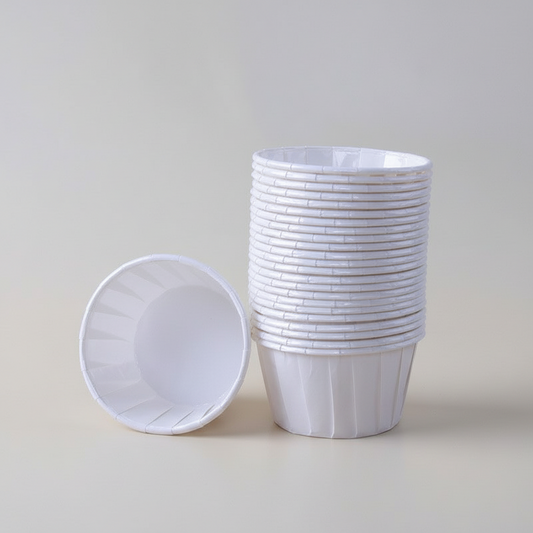 White 50-Pack Cupcake Liners, Greaseproof Paper Baking Cups Kemu |Fashion Home Kitchen Beauty