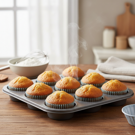 Blue Cupcake Liners, 50 Pack | Greaseproof Muffin Cups Kemu |Fashion Home Kitchen Beauty