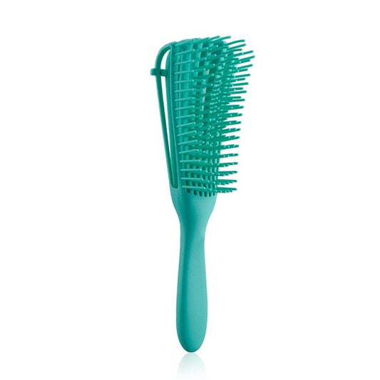 Adjustable 8-Claw Detangler Hair Brush, Hollow Curved Vent Brush for Wet and Dry Hair Styling and Massage - Green Kemu |Fashion Home Kitchen Beauty