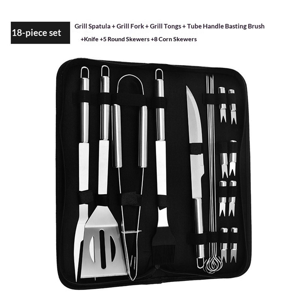 18 pack Grilling Accessories, Dad Gifts for Christmas Grilling Gifts, Heavy Duty Stainless Steel Grill Set BBQ Grill Accessories for Outdoor Grill, Best Gifts for Men Dad Kemu |Fashion Home Kitchen Beauty