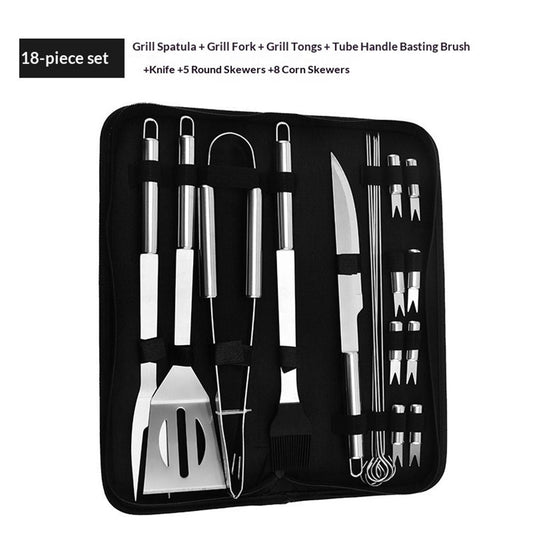 18 pack Grilling Accessories, Dad Gifts for Christmas Grilling Gifts, Heavy Duty Stainless Steel Grill Set BBQ Grill Accessories for Outdoor Grill, Best Gifts for Men Dad Kemu |Fashion Home Kitchen Beauty