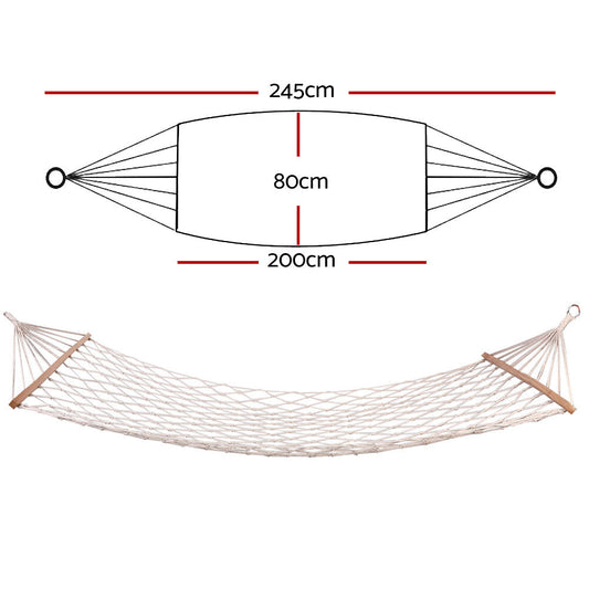 Gardeon Hammock Bed Outdoor Chair Camping Hammocks Hanging Mesh Kemu |Fashion Home Kitchen Beauty