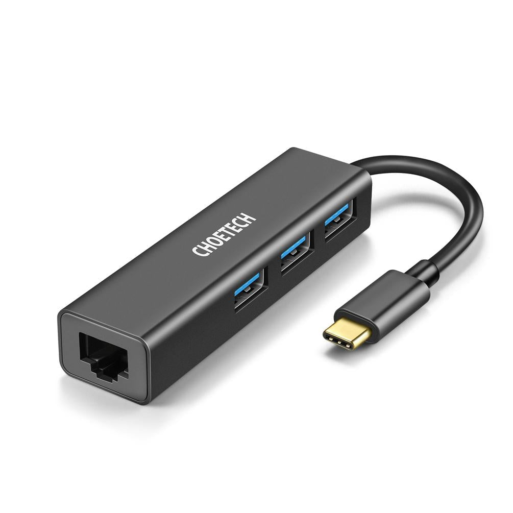 CHOETECH HUB-U02 USB-C To Ethernet Hub - Kemu |Fashion Home Kitchen Beauty
