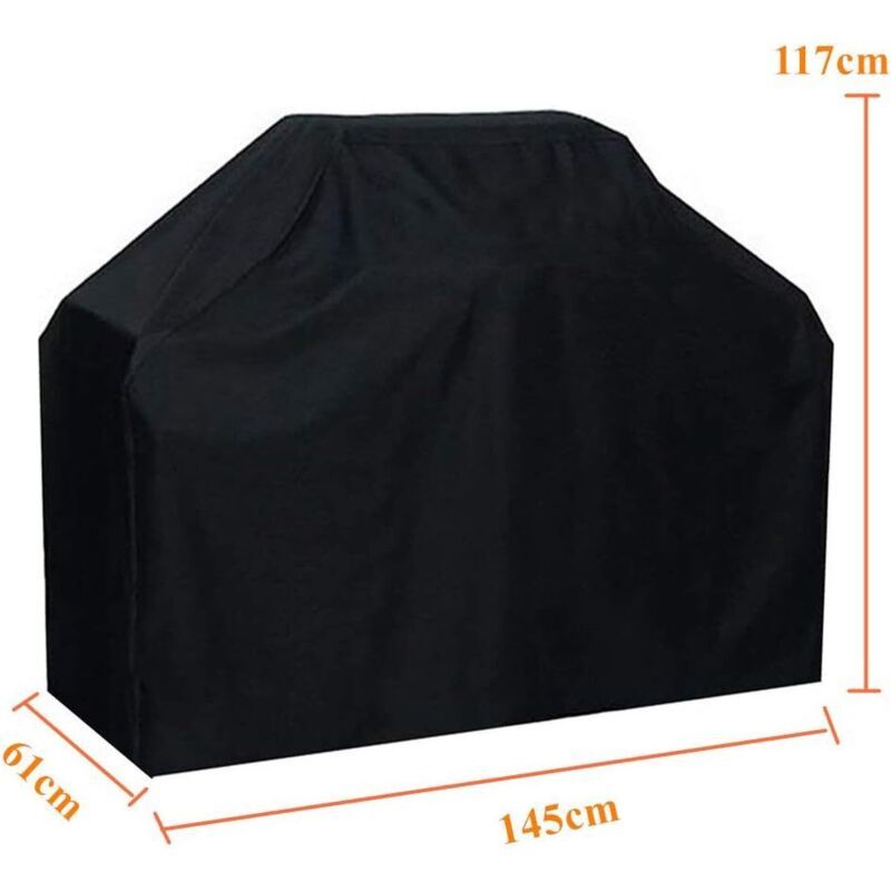 Heavy-Duty BBQ Grill Cover | Waterproof & UV-Resistant 210D Oxford | Fits Weber, Char Broil & More – 145x61x117cm Kemu |Fashion Home Kitchen Beauty