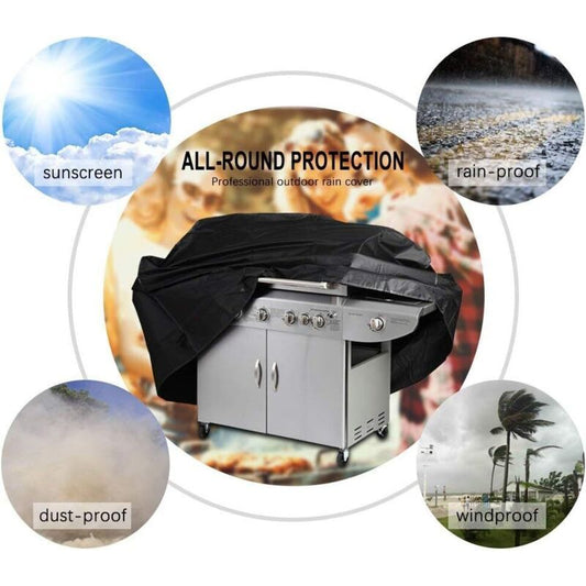 Heavy-Duty BBQ Grill Cover | Waterproof & UV-Resistant 210D Oxford | Fits Weber, Char Broil & More – 145x61x117cm Kemu |Fashion Home Kitchen Beauty