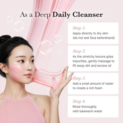 MEDICUBE PDRN Pink Niacinamide Whip Cleanser 120ml Kemu |Fashion Home Kitchen Beauty
