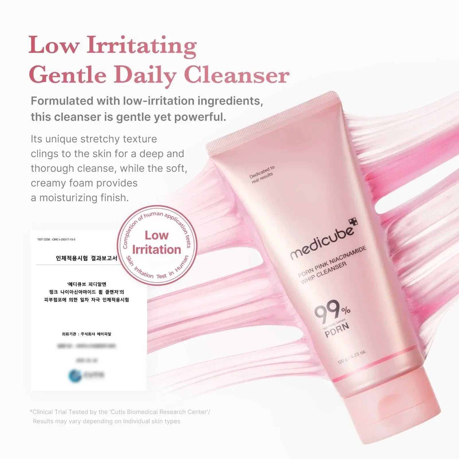 MEDICUBE PDRN Pink Niacinamide Whip Cleanser 120ml Kemu |Fashion Home Kitchen Beauty