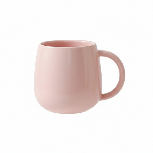 Pink Macaron Ceramic Coffee Mug 480ml | Belly Cup Kemu |Fashion Home Kitchen Beauty