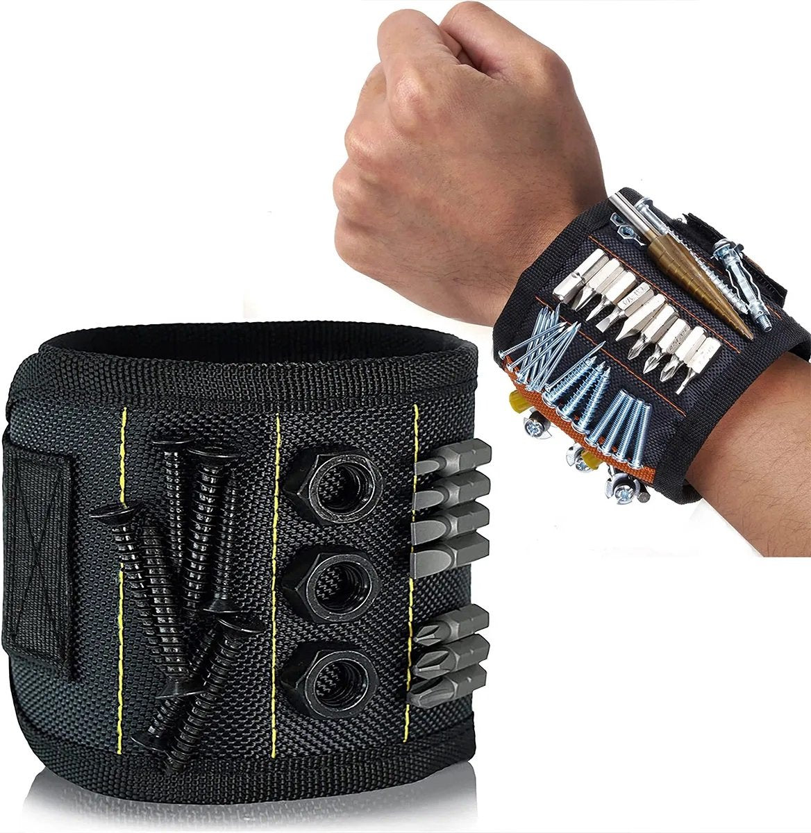 Magnetic Wrist Tool Belt Black Kemu |Fashion Home Kitchen Beauty