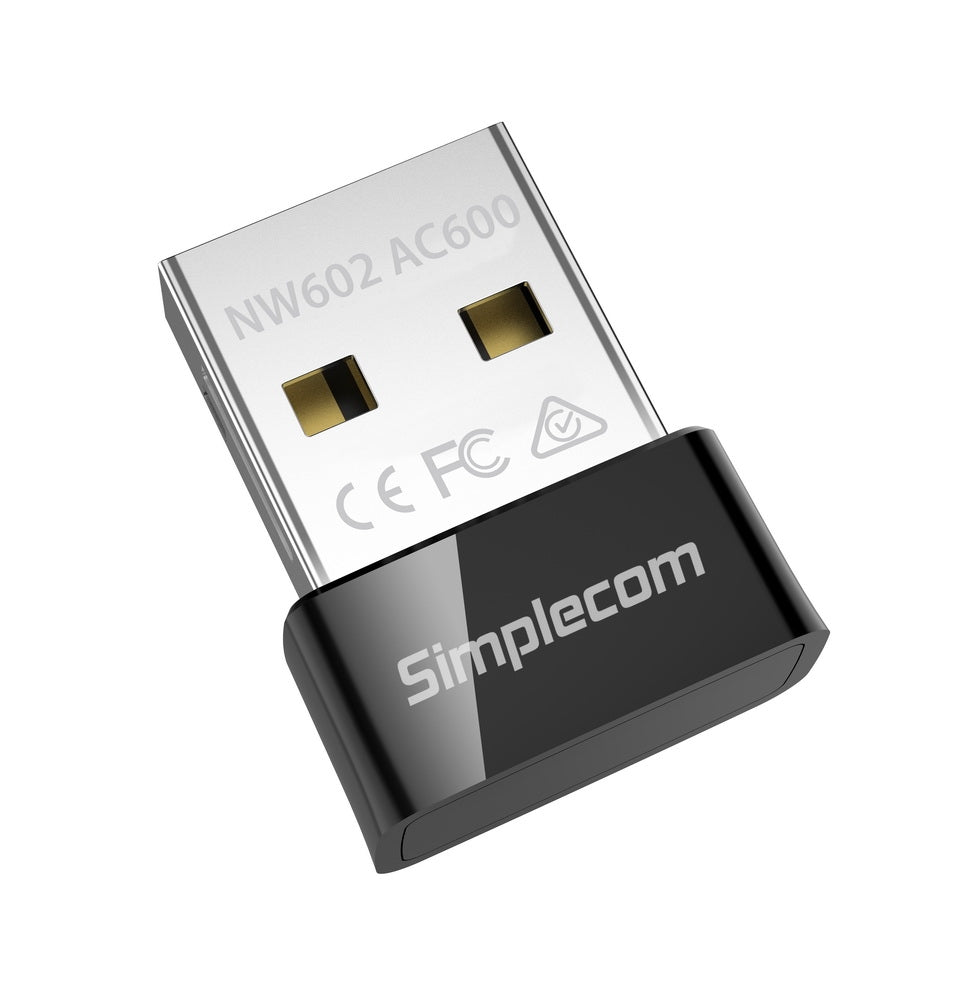 Simplecom NW602 AC600 Dual Band Nano USB WiFi Wireless Adapter - Kemu |Fashion Home Kitchen Beauty