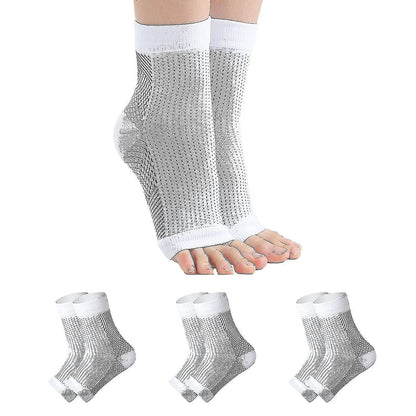 Neuropathy Compression Socks 3 Pairs | Ankle & Foot Support for Pain Relief | Breathable Nylon | L/XL Kemu |Fashion Home Kitchen Beauty
