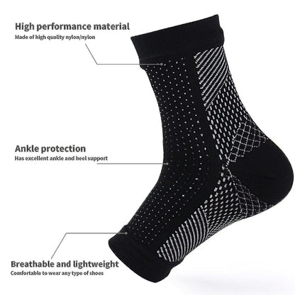 Neuropathy Compression Socks 3 Pairs | Ankle & Foot Support for Pain Relief | Breathable Nylon | L/XL Kemu |Fashion Home Kitchen Beauty