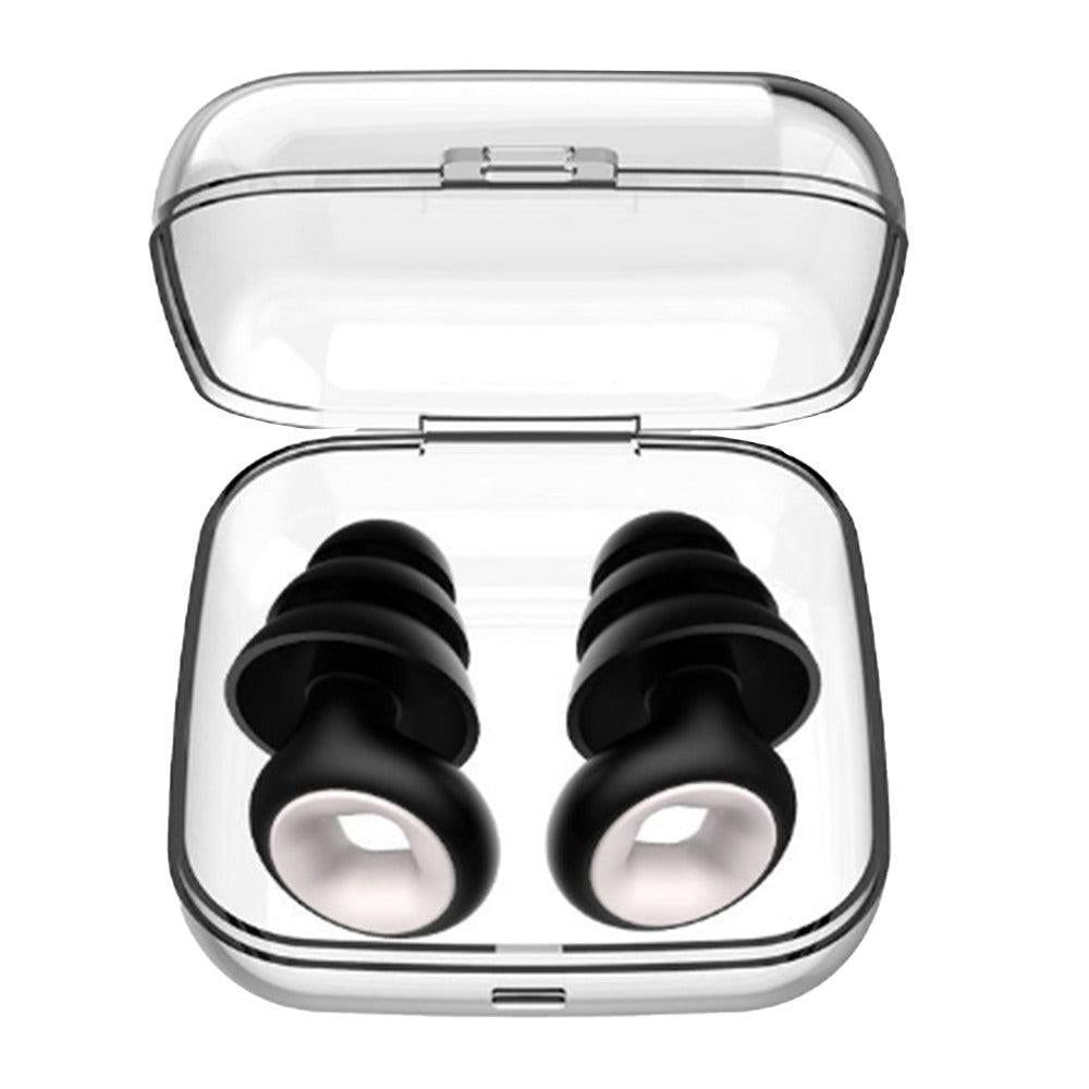 Reusable Hoop Noise Reduction Earplugs Black Kemu |Fashion Home Kitchen Beauty