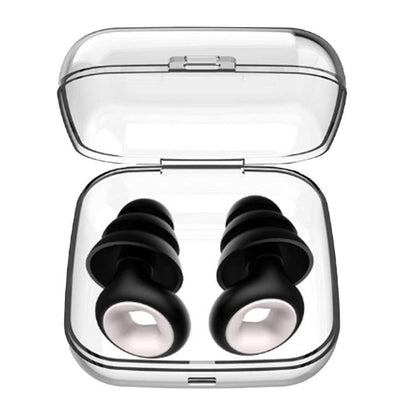 Reusable Hoop Noise Reduction Earplugs Black Kemu |Fashion Home Kitchen Beauty