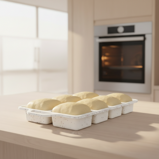 8-Cavity Mini Loaf Pan, Non-Stick Silicone Bread Mold with Sturdy Stainless Steel Frame – Perfect for Baking Individual Breads, Snack Cakes, and Sweet Treats at Home (2PCS) Kemu |Fashion Home Kitchen Beauty
