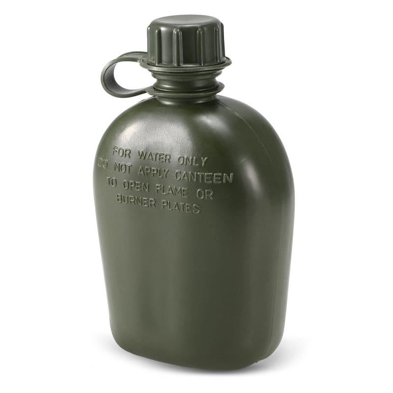 1L Outdoor Canteen Bottle, Camping Hiking Backpacking Water Bottle Kettle with Cover(green) Kemu |Fashion Home Kitchen Beauty