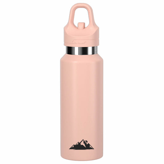 Insulated Water Bottle 480ml | Leakproof One-Click Lid Thermal Flask for Hot & Cold Drinks – Pink Kemu |Fashion Home Kitchen Beauty