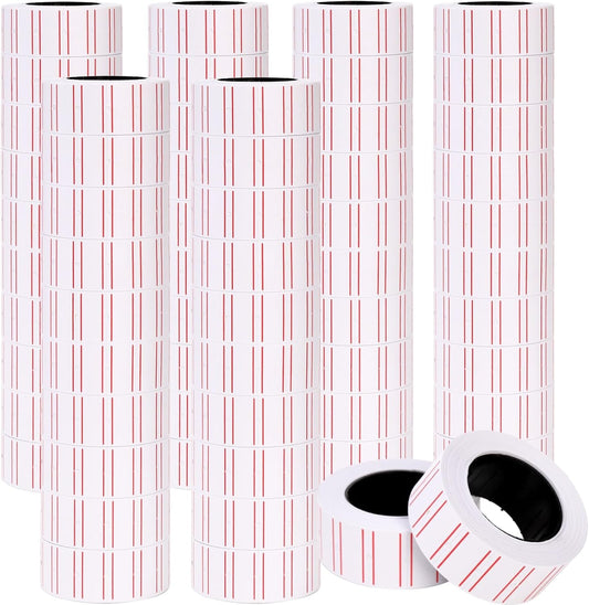 30000 Pcs Price Gun Labels Paper, 60 Rolls Pricemarker Label Stickers Fit Most of Tag Machines(Mx-5500, M5500, HG979), Sticker for Office Retail Shop Organization Marking, White - Kemu |Fashion Home Kitchen Beauty
