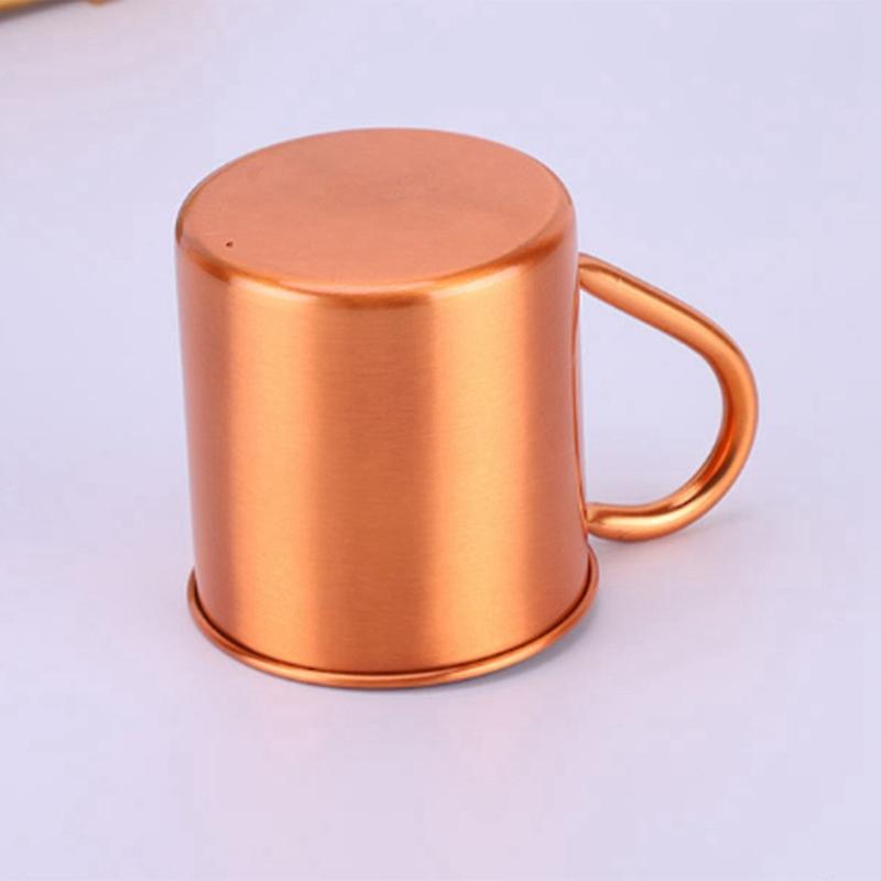 Sports Products Straight Cup Handle Cocktail Cup Pure Copper Mug Kemu |Fashion Home Kitchen Beauty