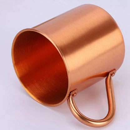 Sports Products Straight Cup Handle Cocktail Cup Pure Copper Mug Kemu |Fashion Home Kitchen Beauty