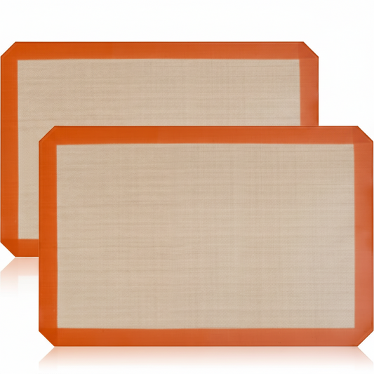 Silicone Baking Mats 2-Pack  – Non-Stick Reusable Oven Liners for Baking Dish & Half Sheet Pan | BPA-Free, 16.54 x 11.62 in Kemu |Fashion Home Kitchen Beauty