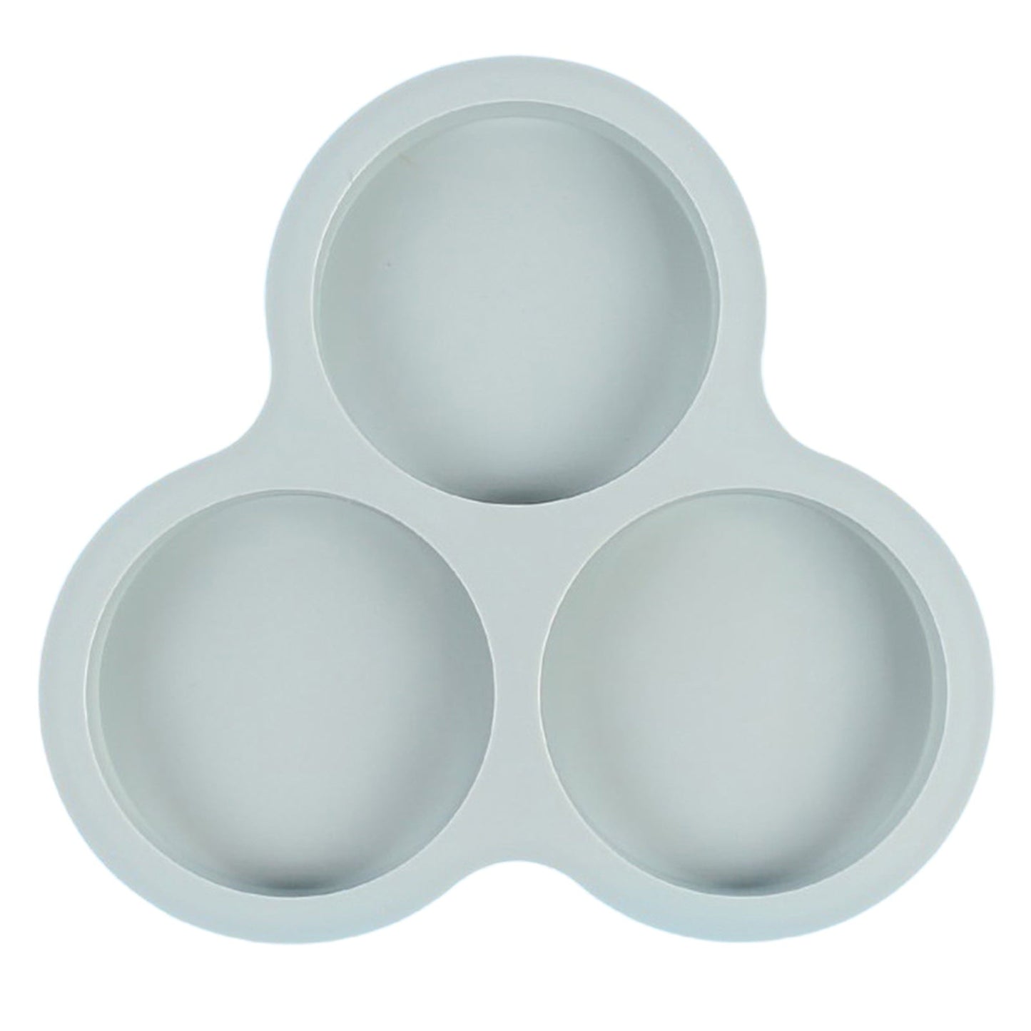 1 Pcs Silicone Egg Cups for Air Fryer,3-Cavity Cupcake Baking Tray,Round Silicone Baking Tools,Round Silicone Ramekins,for Sandwiches,Non-Stick Tray for Baking Accessories,(Dark Gray,9.06x8.46 in) Gray Kemu |Fashion Home Kitchen Beauty