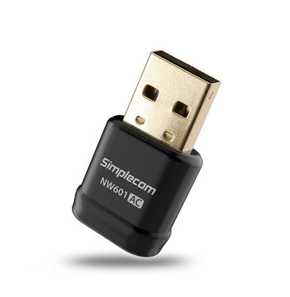 Simplecom NW601 AC600 Mini WiFi Dual Band Wireless USB Adapter - Kemu |Fashion Home Kitchen Beauty
