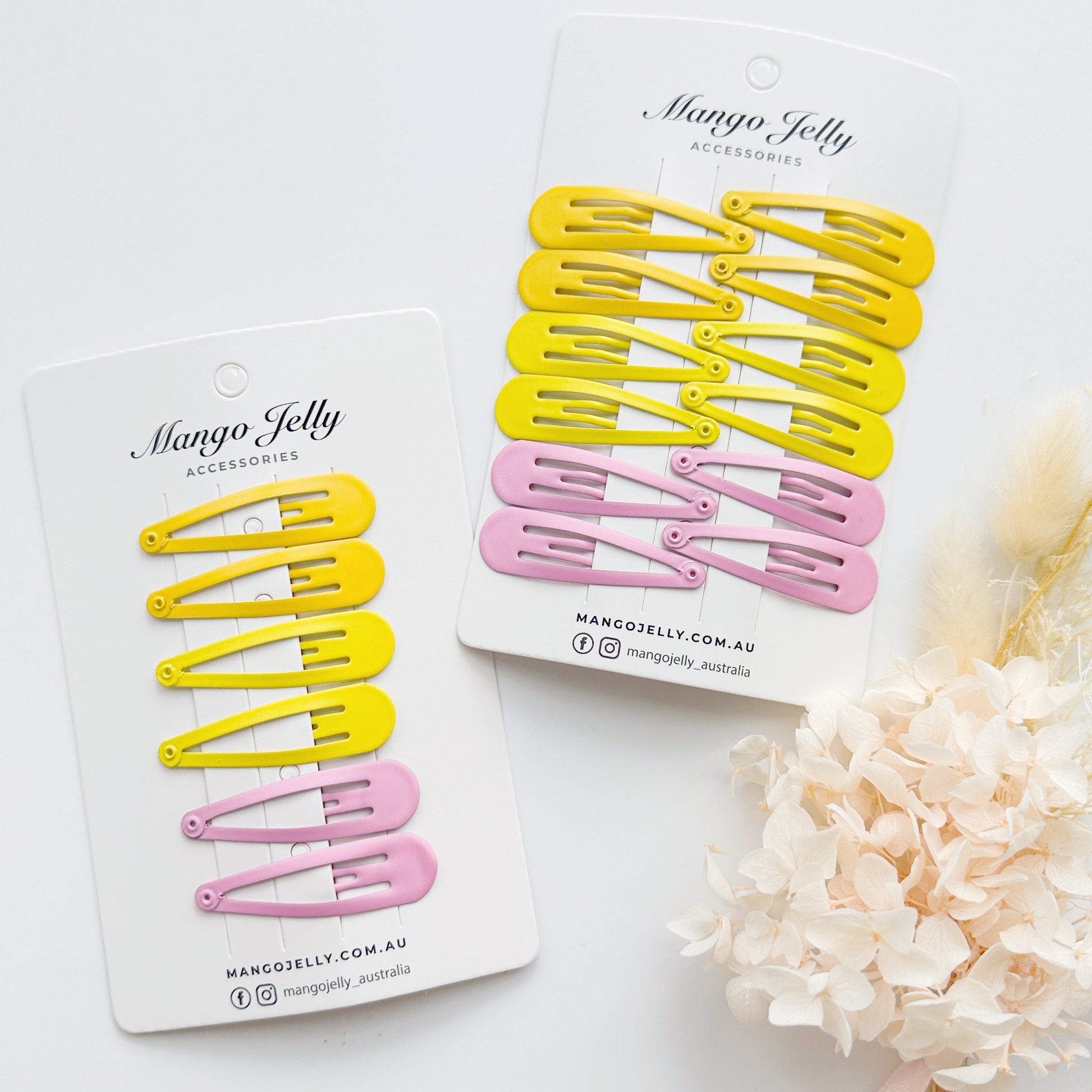 Essential Snap Hair clips - Lemon - 12 Pieces Kemu |Fashion Home Kitchen Beauty