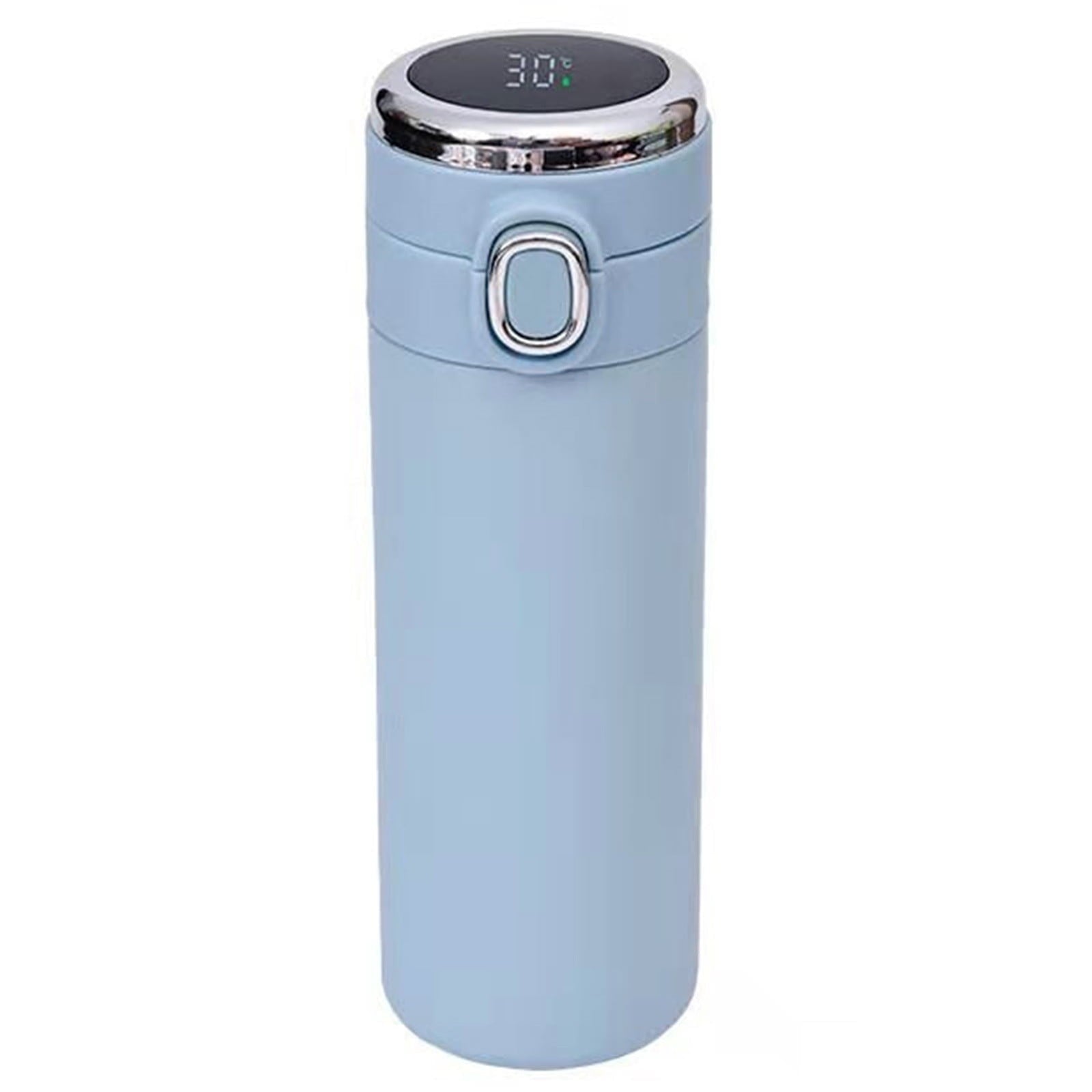 Glass and Bottle ! Stainless Steel Flask Vacuum Insulated Cup Drinking Bottle 350/420 Ml Led Screen Temperature Display Flask Water Bottle Perfect for Home Travel, Include Cup*1 Blue Kemu |Fashion Home Kitchen Beauty