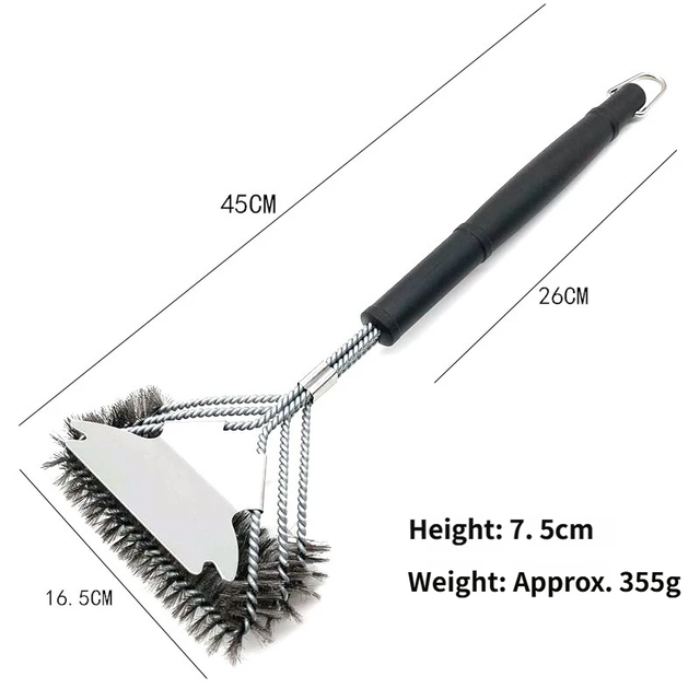 15-Piece Stainless Steel BBQ Griddle Tools and 3-Row Grill Cleaning Wire Brush Set, Portable Outdoor Barbecue Accessories Kit with 4 Spatulas, Tongs, Scraper, Heart / Round Egg Rings, 2 Oil Bottles and Storage Bag Kemu |Fashion Home Kitchen Beauty