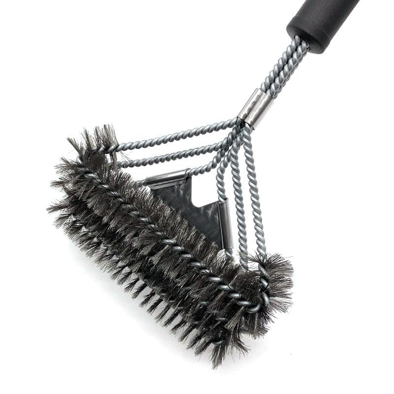 15-Piece Stainless Steel BBQ Griddle Tools and 3-Row Grill Cleaning Wire Brush Set, Portable Outdoor Barbecue Accessories Kit with 4 Spatulas, Tongs, Scraper, Heart / Round Egg Rings, 2 Oil Bottles and Storage Bag Kemu |Fashion Home Kitchen Beauty