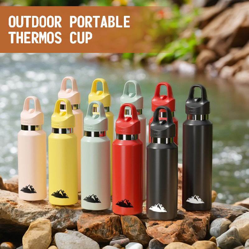 Pink 480ml Insulated Stainless Steel Water Bottle - Leakproof One-Click Lid Thermal Flask for Hot & Cold Drinks Kemu |Fashion Home Kitchen Beauty