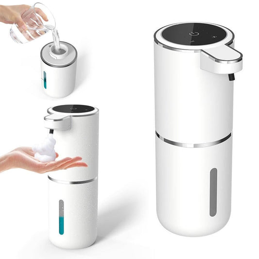 Touchless Automatic Soap Dispenser 380ml – Rechargeable Infrared Sensor Dispenser with Adjustable Output for Bathroom & Kitchen (Black) - Kemu |Fashion Home Kitchen Beauty