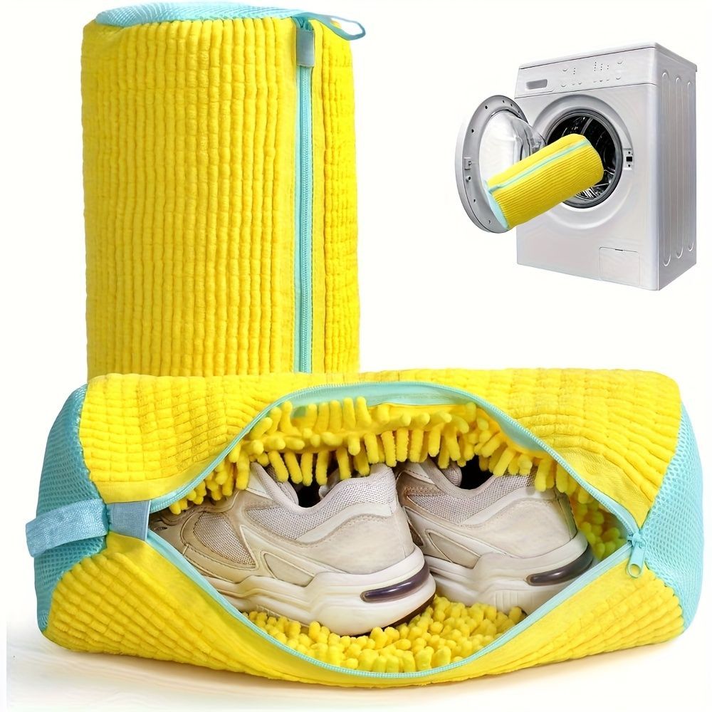 Shoe Washing Machine Bag Durable Shoe Bag Shoe Cleaning Accessory Sneakers - White - Size 001