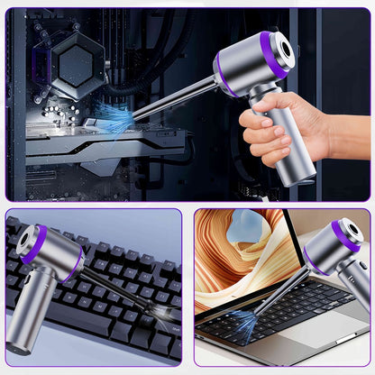 Portable Wireless Vacuum Cleaner 20000PA Vacuum 4-In-1 Vacuum Hand-Held - Gray - Size Brush - less motor with three - gear adjustment and power display