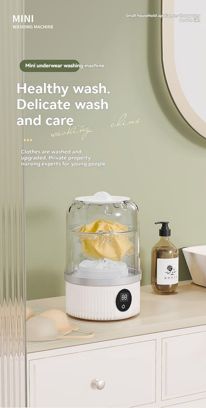 Portable Washing Machine Travel Washing Machine USB Rechargeable Washing - White - Size 1689
