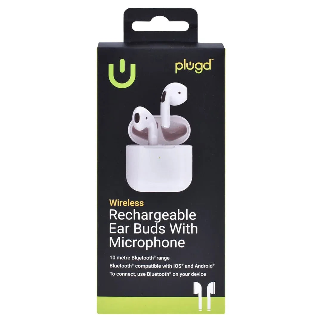 Wireless Bluetooth Earbuds with Microphone, 10m Range, Rechargeable 250mAh Charging Case, iOS & Android Compatible Kemu |Fashion Home Kitchen Beauty