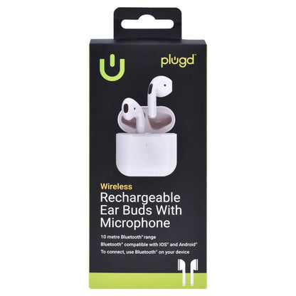 Wireless Bluetooth Earbuds with Microphone, 10m Range, Rechargeable 250mAh Charging Case, iOS & Android Compatible Kemu |Fashion Home Kitchen Beauty
