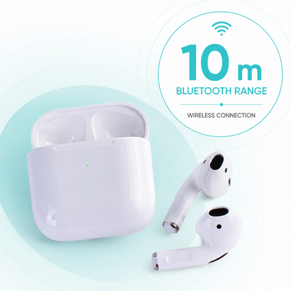 Wireless Bluetooth Earbuds with Microphone, 10m Range, Rechargeable 250mAh Charging Case, iOS & Android Compatible Kemu |Fashion Home Kitchen Beauty