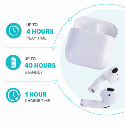 Wireless Bluetooth Earbuds with Microphone, 10m Range, Rechargeable 250mAh Charging Case, iOS & Android Compatible Kemu |Fashion Home Kitchen Beauty