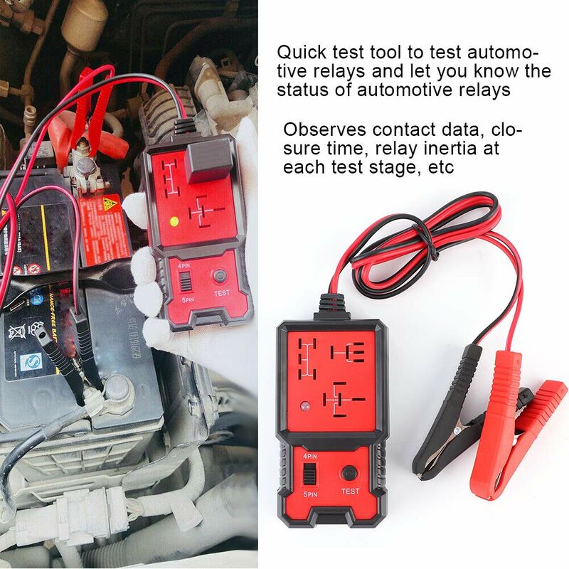 Automotive Relay Tester, 12V Electronic Automotive Relay Tester Auto Car Diagnostic Battery Checker Tool Kemu |Fashion Home Kitchen Beauty