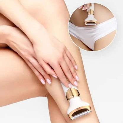 Women's 4-in-1 Electric Hair Removal Razor for Bikini, Underarm and Body Grooming, White