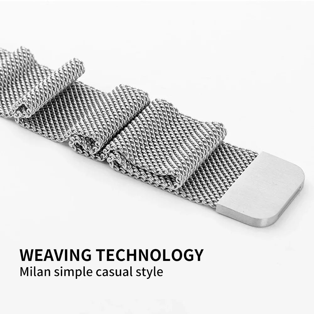Milanese Watch Band Compatible with Apple Watch Ultra 2 3 Series 11 10 9 8 7 6 5 3 SE Rose Gold, 42mm 44mm 45mm 46mm 49mm Kemu |Fashion Home Kitchen Beauty