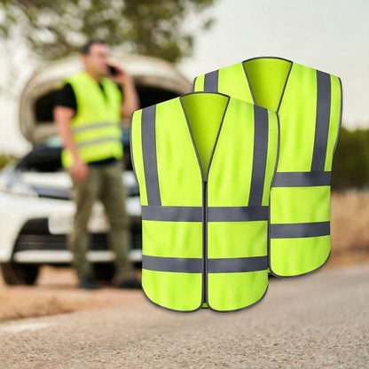 4-Piece Car Emergency Safety Kit with 2 Reflective Vests, Warning Triangle and Emergency Blanket Kemu |Fashion Home Kitchen Beauty