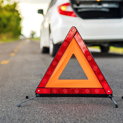 4-Piece Car Emergency Safety Kit with 2 Reflective Vests, Warning Triangle and Emergency Blanket Kemu |Fashion Home Kitchen Beauty