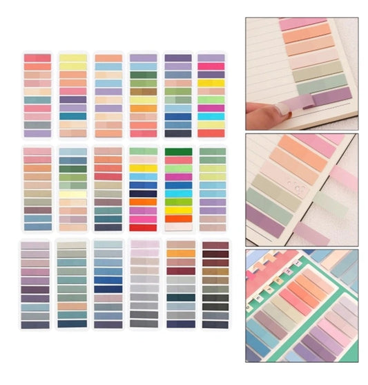 Color index stickers 2000-piece 1.6×0.5 inch – PET, page markers