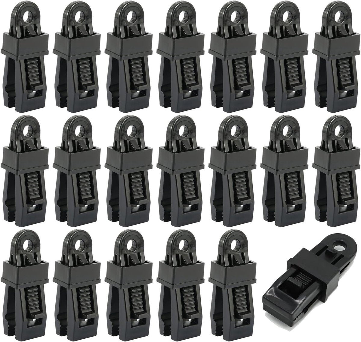 20 pieces - Tent clamps - Tarpaulin clips - Tent clip - tent clip awning clip - camping awning clip - crocodile clips - tarpaulin clip tarpaulin clip - for swimming pools, canopies, caravan awnings, car covers, outdoor tents, canopies and covers - 7.8*2.3 Kemu |Fashion Home Kitchen Beauty