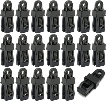 20 pieces - Tent clamps - Tarpaulin clips - Tent clip - tent clip awning clip - camping awning clip - crocodile clips - tarpaulin clip tarpaulin clip - for swimming pools, canopies, caravan awnings, car covers, outdoor tents, canopies and covers - 7.8*2.3 Kemu |Fashion Home Kitchen Beauty