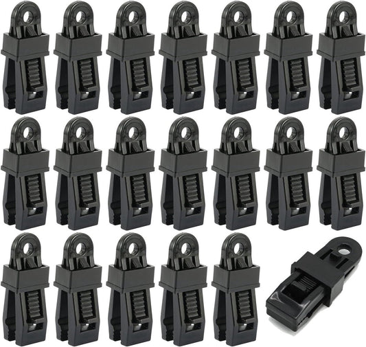 20 pieces - Tent clamps - Tarpaulin clips - Tent clip - tent clip awning clip - camping awning clip - crocodile clips - tarpaulin clip tarpaulin clip - for swimming pools, canopies, caravan awnings, car covers, outdoor tents, canopies and covers - 7.8*2.3 Kemu |Fashion Home Kitchen Beauty